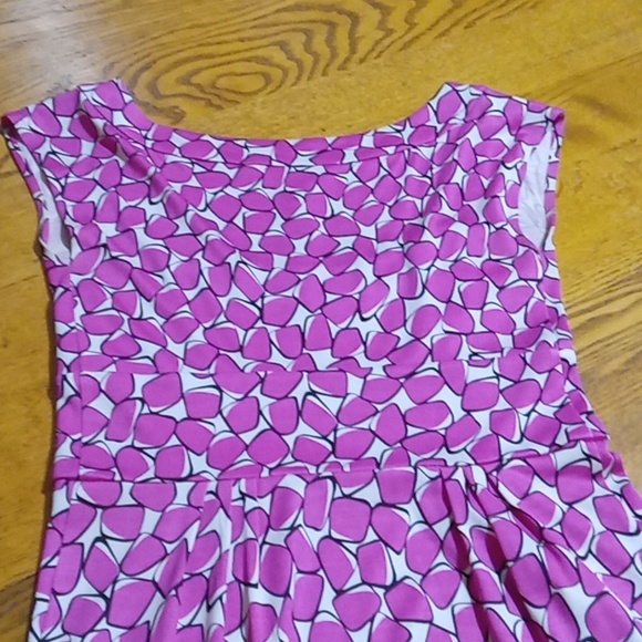 Diane Von Furstenberg SILK Womens 2 Dress PINK Used Preowned Cocktail Party - Picture 7 of 8